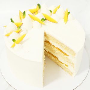 Cofetaria Zmeur tort Mango Delice 2 taiat