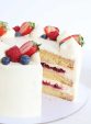 Cofetaria Zmeur tort Vanilla Fresh taiat